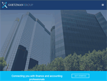 Tablet Screenshot of goetzmangroup.com